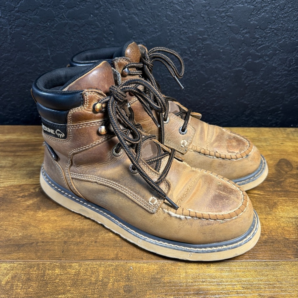 Wolverine I-90 EPX W231103 Brown Leather Waterproof Safety Toe Boots Mens 9.5M